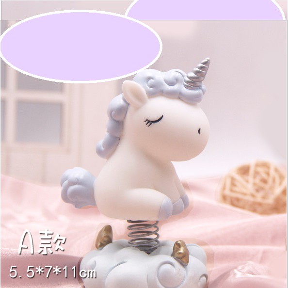 Pajangan Dashboard Mobil Little Pony Unicorn Koil Mode Bahan Plastik Premium