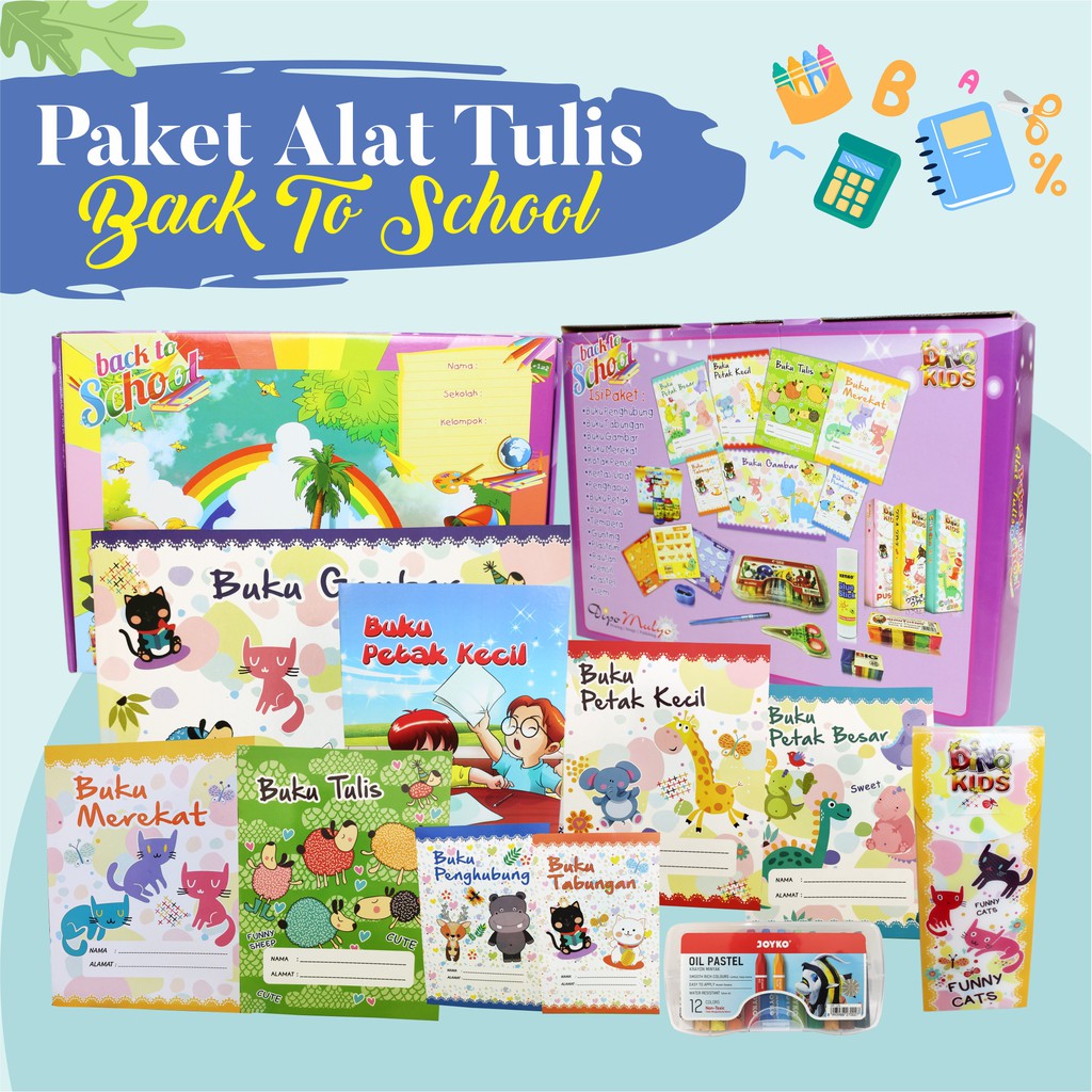 

Paket Alat Tulis Anak Peralatan Belajar Anak Back To School