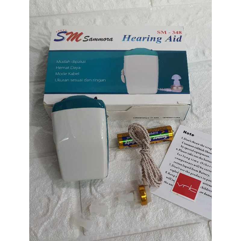 Alat Bantu Dengar murah /Hearing aid kabel sammora sm 348 /Abd kabel