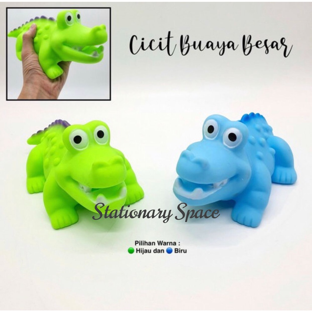 Promo Mainan Lucu Karet Buaya Bunyi Cit Cit Jumbo