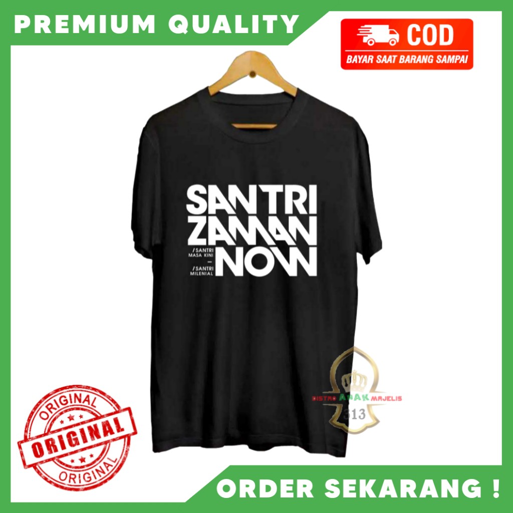 [Original] Kaos Santri Keren/Kaos Santri Pria/Kaos Distro Santri/Baju Kaos Santri/Kaos Santri NU Mur
