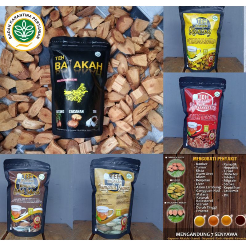 

Akar Bajakah Tampala Super Teh bubuk saset produk kalimantan