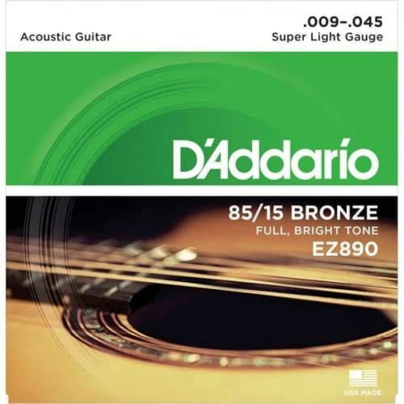 SENAR GITAR DADDARIO 09 EZ890 / GUITAR / DADARIO / AKUSTIK / ACCOUSTIC / 1 SET