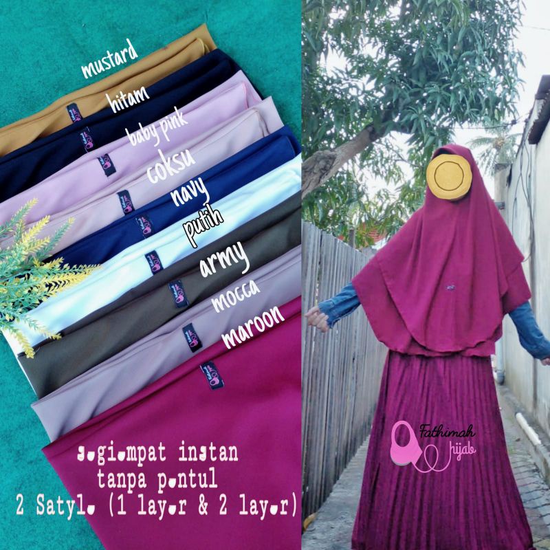 Segiempat Instan / Jilbab Syar'i Segiempat