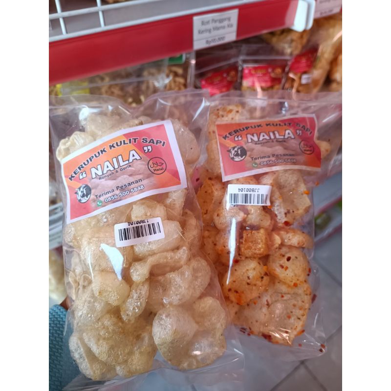 

KERUPUK KULIT SAPI NAILA| KRECEK SAPI | KRUPUK KULIT MATANG PEDAS ORIGINAL KRIUK