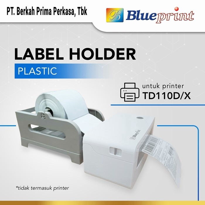 Tempat Stiker Label Plastik Blueprint