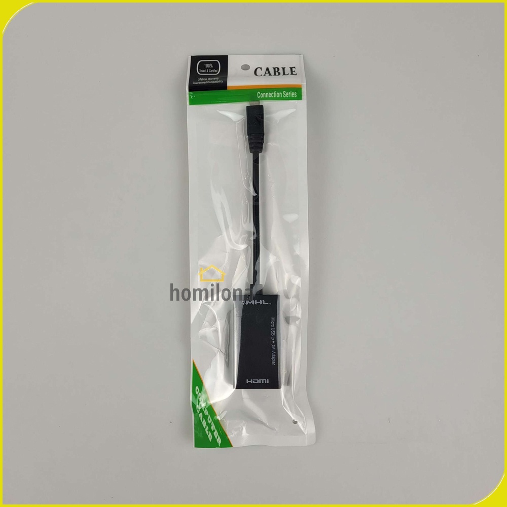 Micro USB to HDMI MHL Adapter for Smartphone - Robotsky S2 - Black