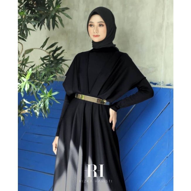 881 Gamis Prewed Black Edition Scuba Titanium Free Belt Plat Emas