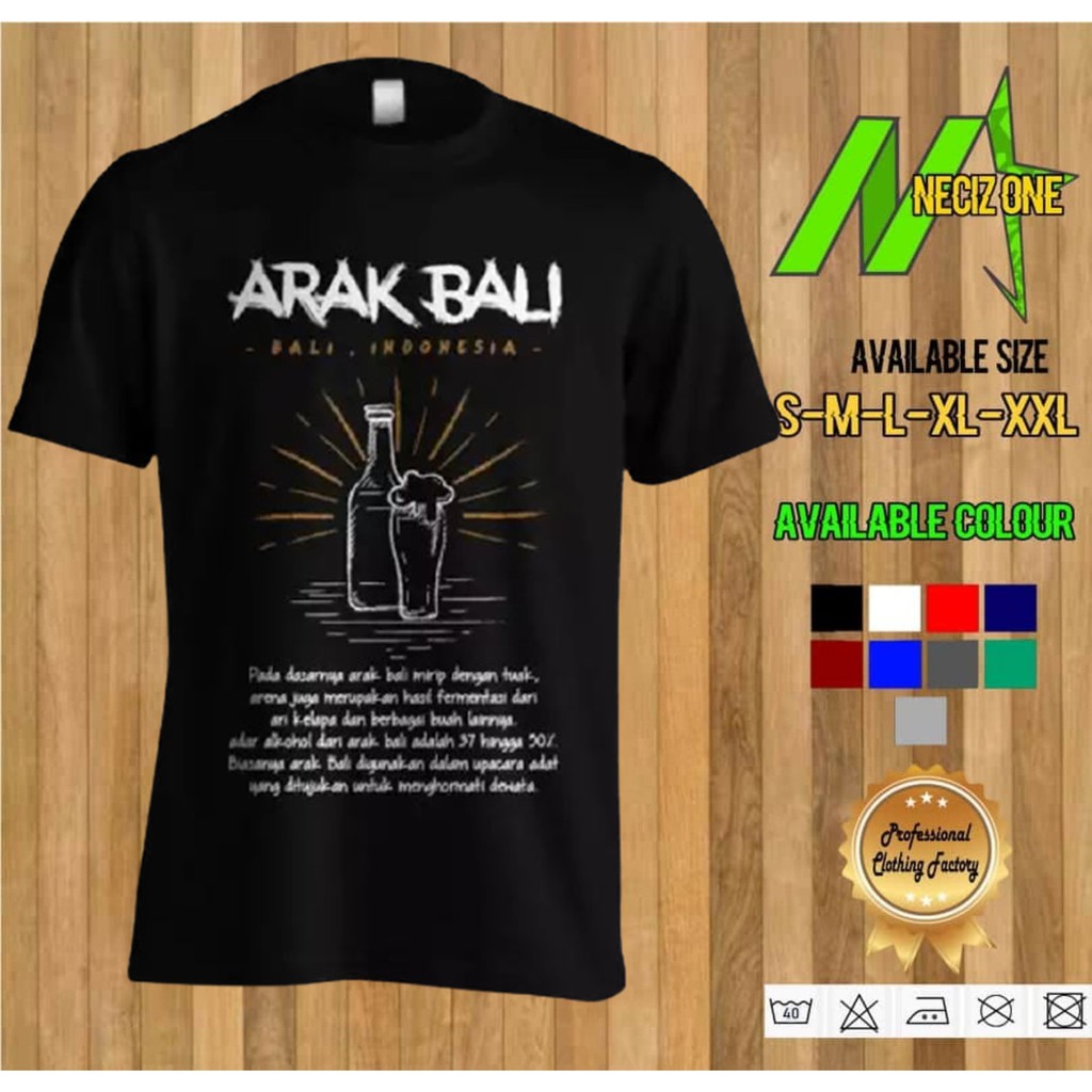 KAOS ARAK BALI INDONESIA KAOS DISTRO PRIA KEREN SABLON DEPAN