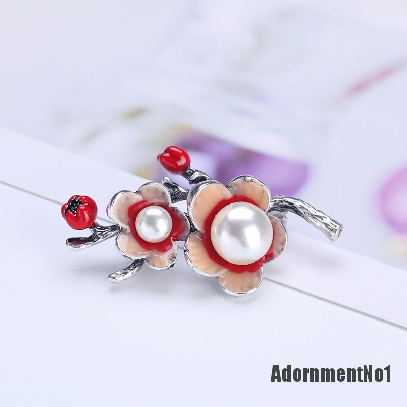 (Adornmentno1) Pin Bros Bunga Hiasan Mutiara Imitasi