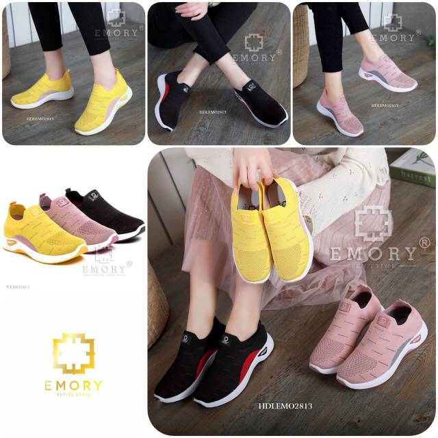 Sepatu Emory Flyknit Sneaker HDLEMO2813 original brand SEPATU SPORT IMPORT BATAM MODEL TERBARU