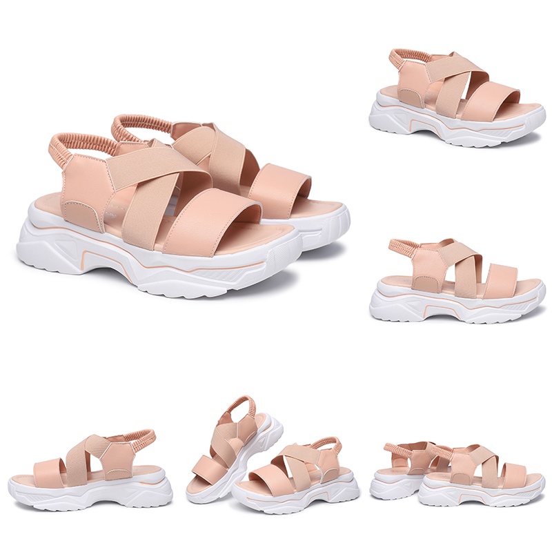 [GROSIR][COD] SEVEN_DAY SANDAL WANITA SANDAL GUNUNG KOREA IMPORT CASUAL SHOES HITAM SVN-206