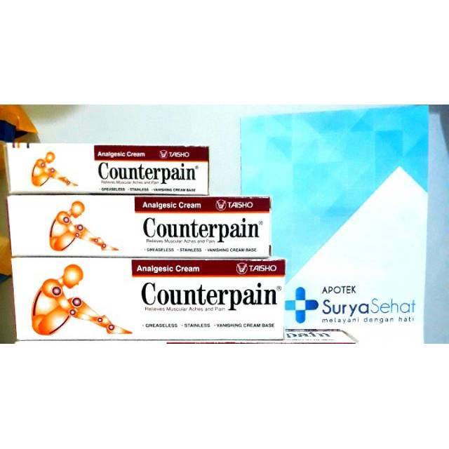 Counterpain Krim 5gr/ 15gr / 30gr - Krim Otot Penghilang rasa Nyeri