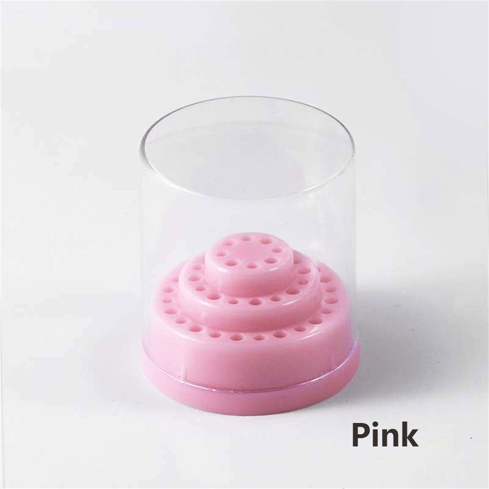 R-flower Grinding Head Display Case Storage Beauty manicure Alat Kepala Poles Kuku Nail Drill Bits Holder