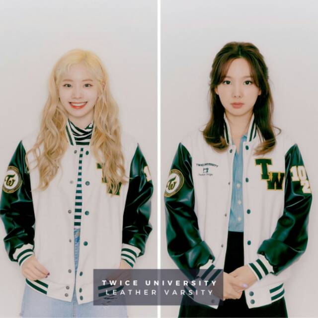 Jual twice university jaket varsity/jaket varsity kpop twice/jaket