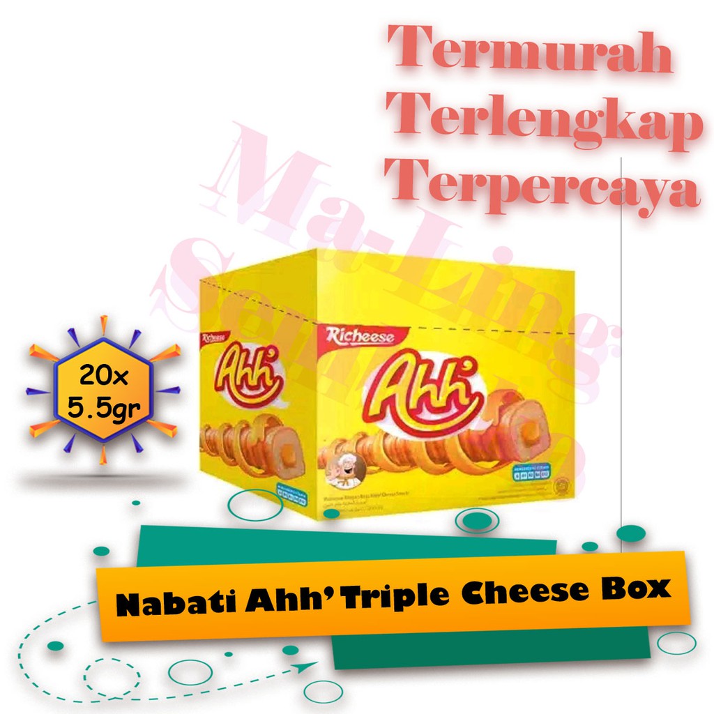 

NABATI RECHEESE SNACK STICK AHH KEJU TRIPLE CHEESE, Snack Keju, Cemilan, Makanan Ringan, Kue