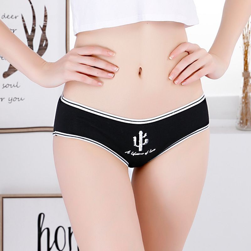 Celana Dalam Wanita CD Mid Waist Motif Black&amp;White IMPORT (Ready Jakarta) CD-09