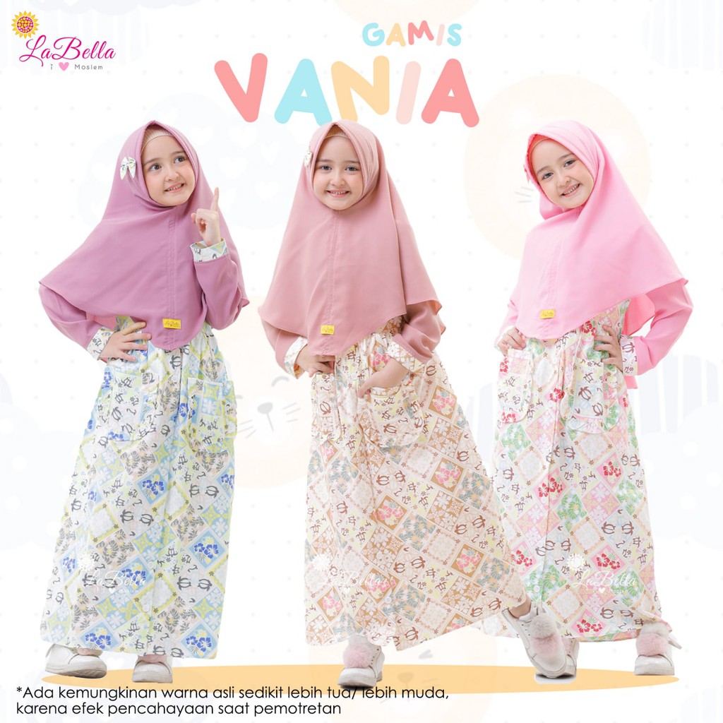 GAMIS VANIA LABELLA | GAMIS BATIK ANAK