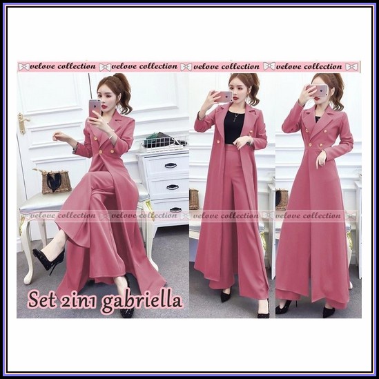 Baju One Set Wanita Kekinian Foto Asli Setcel Wanita Terbaru Korean Style Baju Celana Setelan Wanita