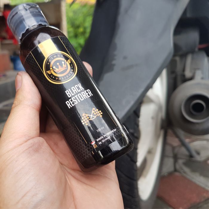 Trim Restorer Obat Penghitam Plastik Mobil not Silikon With Doff Protection [BLACK DOFF 2 IN 1]