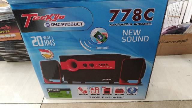 Speaker bluetooth super bass original gmc teckyo 778c