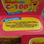 BIOLYSIN KIDS C-100 ISI 30 TABLET RASA STRAWBERRY