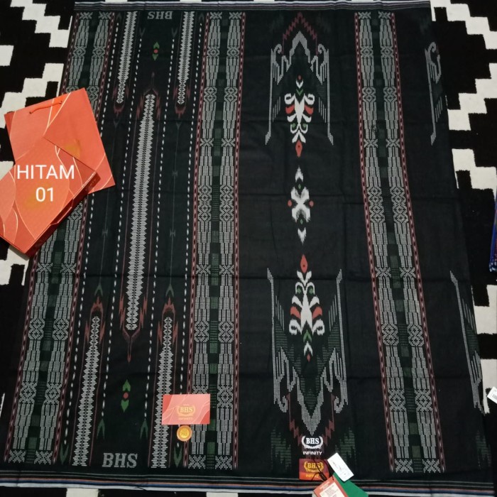 SALE RAMADHAN - SARUNG BHS INFINITY MOTIF PKA PKB PKD GOLD HITAM