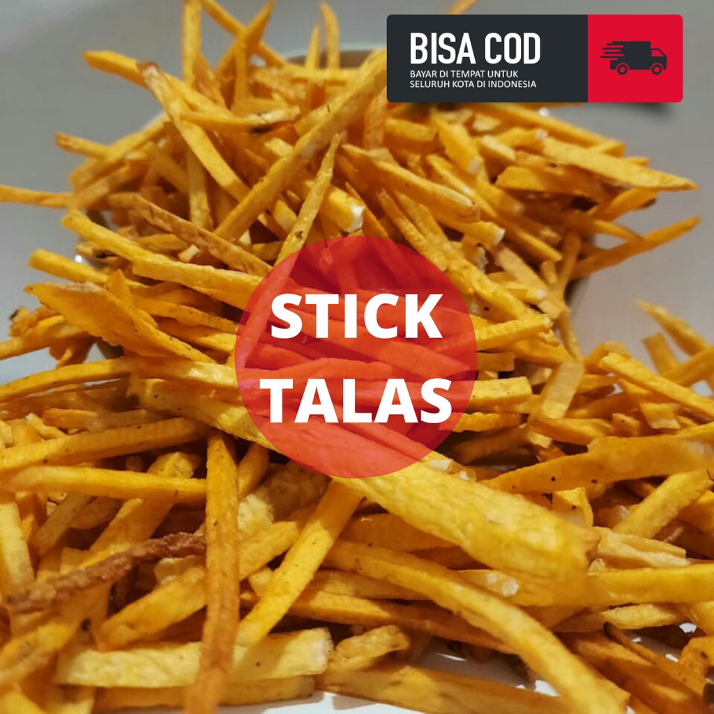 

STIK TALES/STICK TALAS/ANEKA JAJANAN RINGAN/PEDAS GURIH ASIN/MAKNYUS/BERAT BERSIH 250 LEBIH