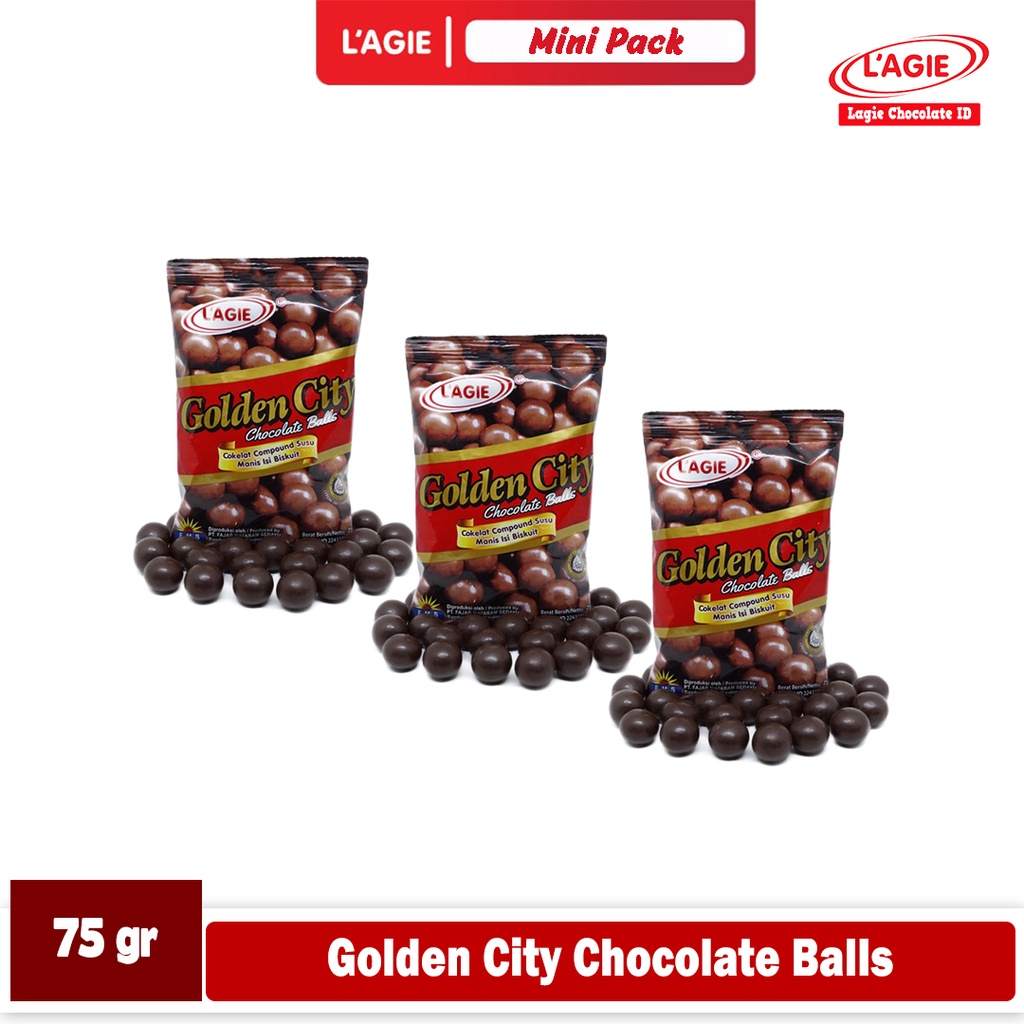 

LAGIE GOLDEN CITY CHOCO BALLS 75GRAM 3 SACHET