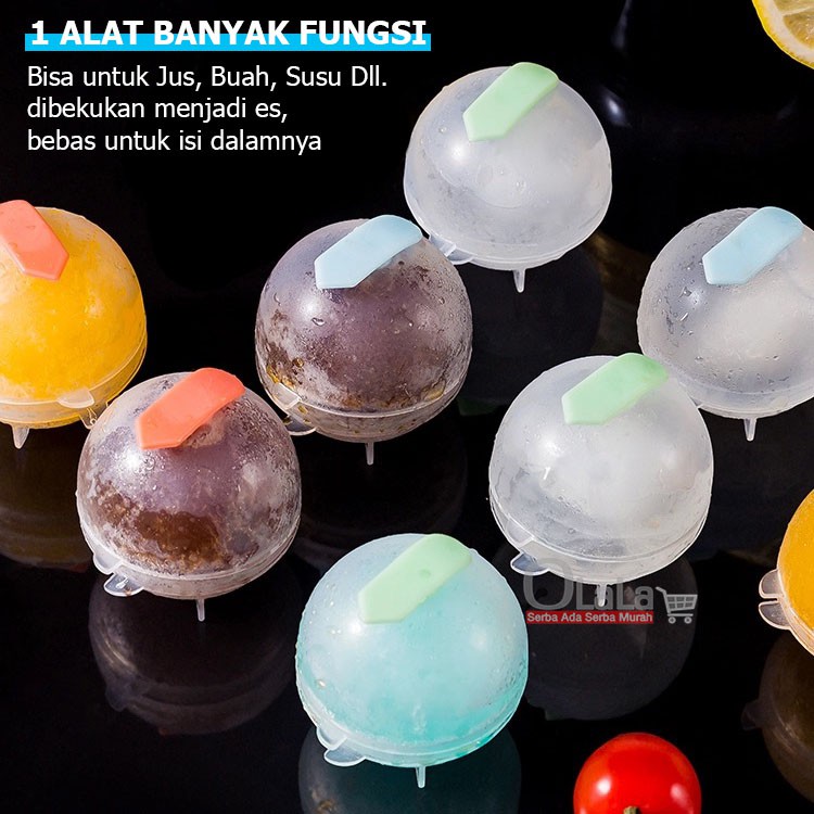 ALAT CETAKAN ES BATU BENTUK CUBE BULAT (4PCS) OLL-1165