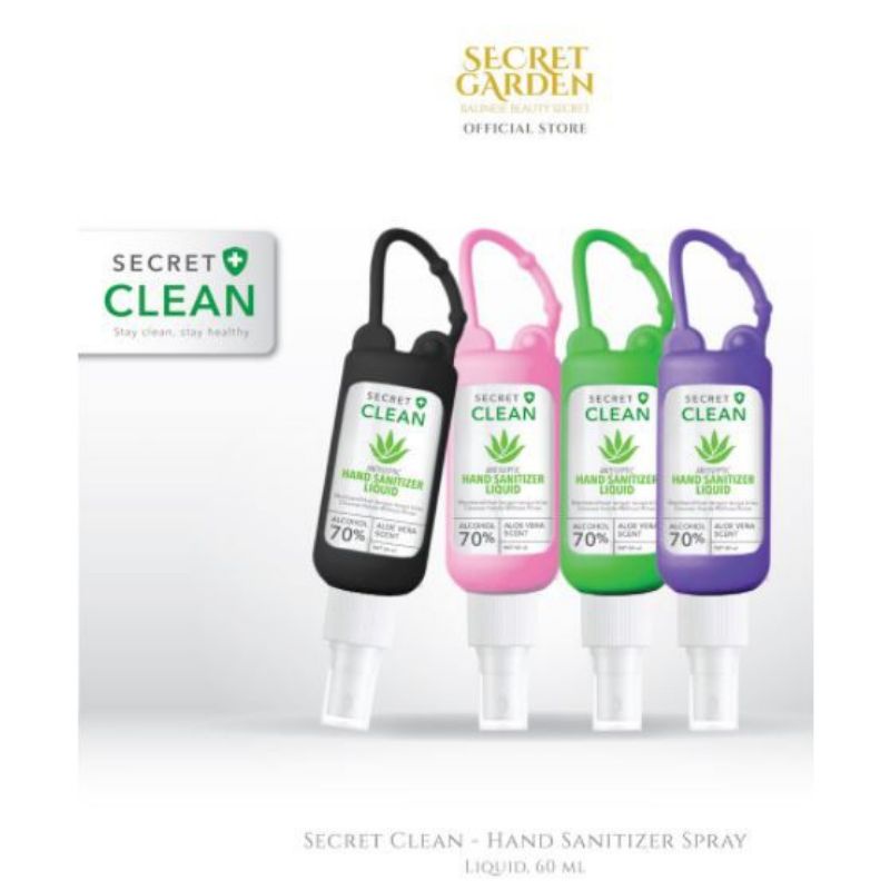 Secret clean Hand sanitizer liq spray 60ml