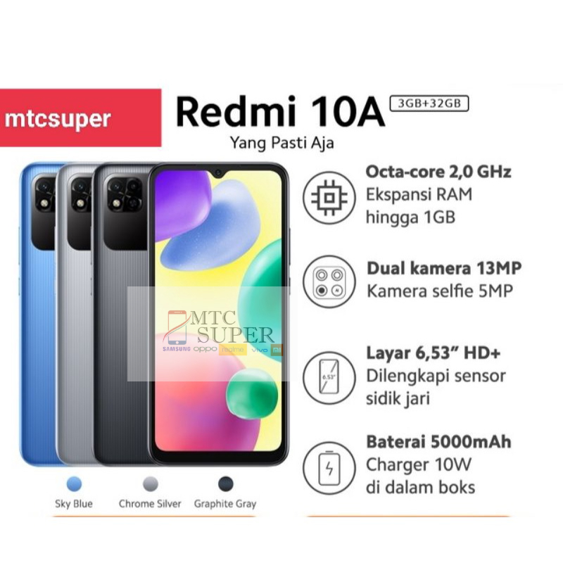 REDMI 10A 3/32 | 4/64 GARANSI RESMI