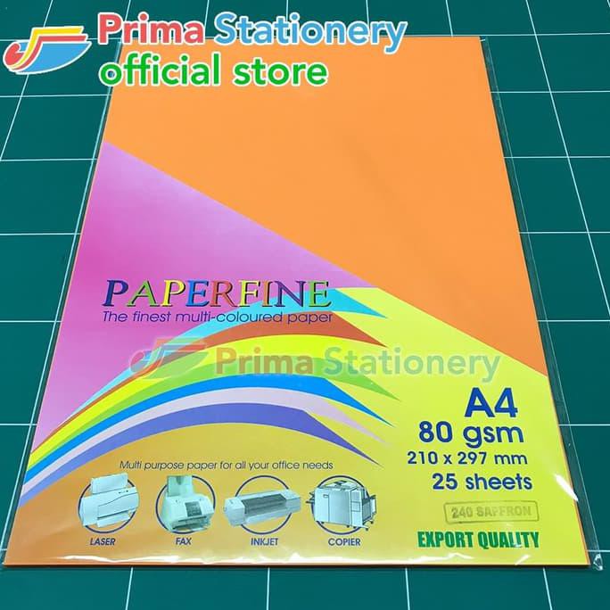 

Kertas Hvs Paperfine Warna Saffron