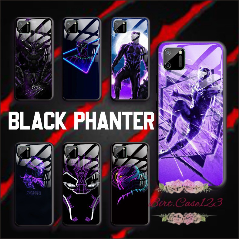 BC Case Gambar BLACK PHANTER back case glass samsung j2prime j3 j5 a01 a51 a71 a10s a20s a30s a50s