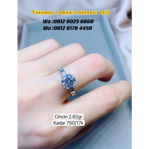cincin Cartier kadar 750%/17k-2.70 gram