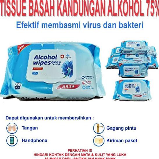 PROMO TERMURAH Tissue Basah Beralkohol 75% / Tissue Antiseptik INVINIO