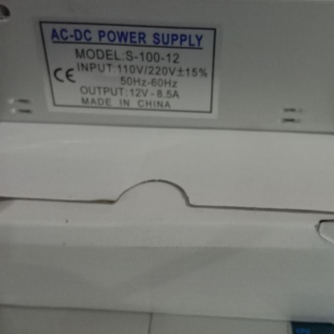 12V 8.5A Power Supply Psu Dc 100W Amper Projects Led Peltier Ccctv Dll Artec01 Murah