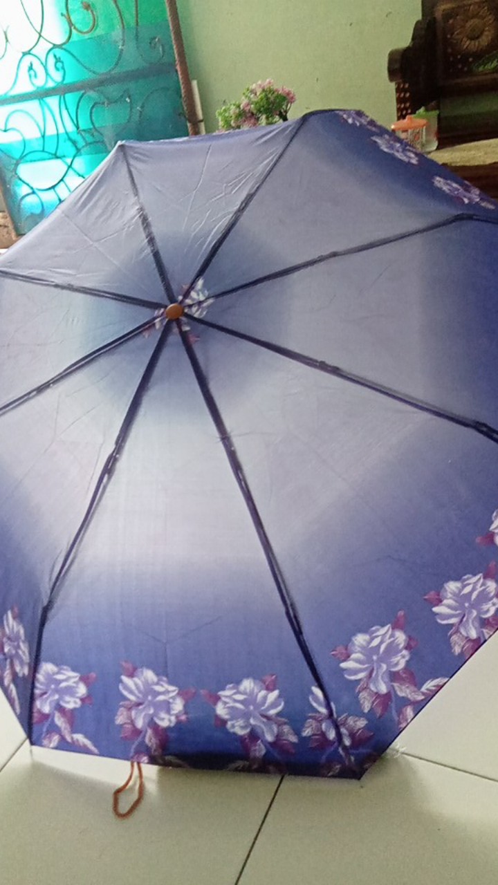 Payung Kapal Lipat 3 Kembang (motif Random)
