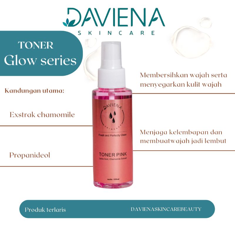 DAVIENA SKINCARE | TONER GLOWING PEMBERSIH WAJAH BPOM DAVIENASKINCARE DAVIANSKINCAREOFFICIAL DAVINA 
