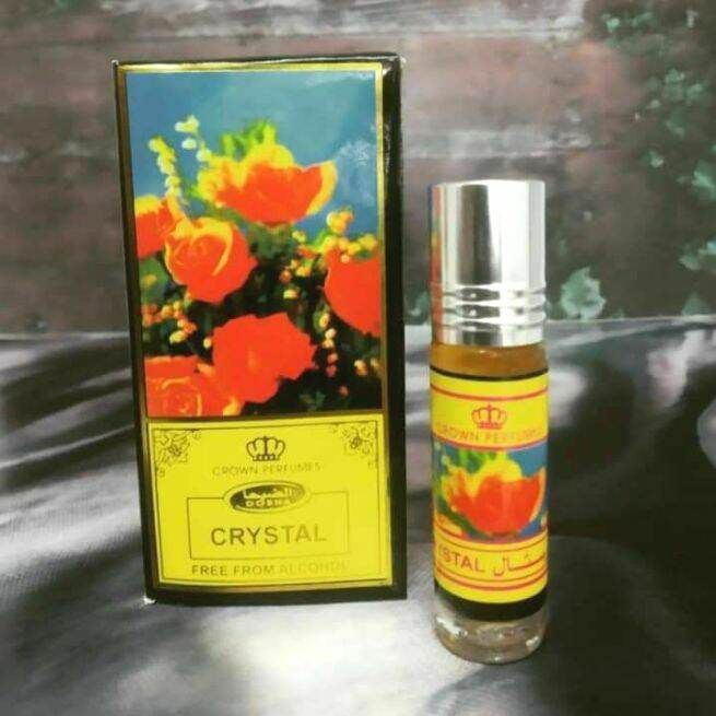 CRYSTAL Parfum DOBHA Kemasan 6ml Minyak Wangi Roll On Non Alkohol