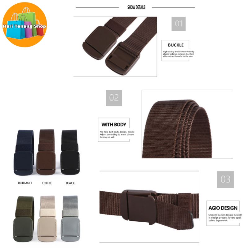 gesper nilon sabuk/gesper 116/ikat pinggang nilon/ gesper tactical