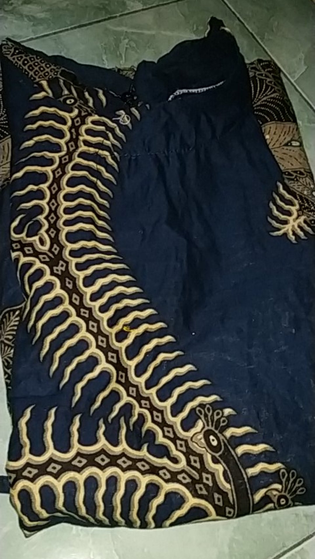 Tey-17 Batik Wanita Asj Sa Hrb026 Kenongo Kemeja Tosca Pendek