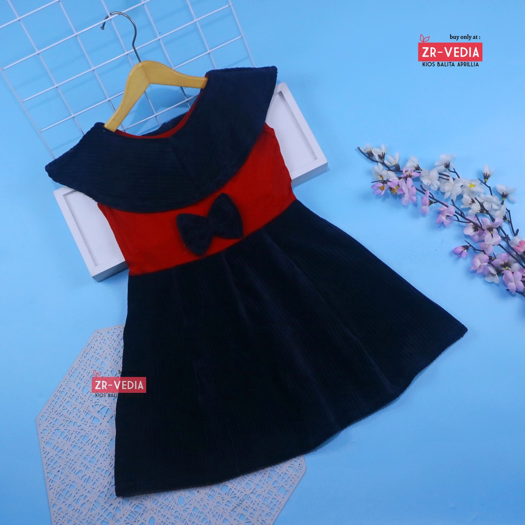 Dress Najwa uk 4-5 Tahun / Dres Baju Anak Perempuan Gaun Pesta Yukensi Import Balita Cewek Grosir