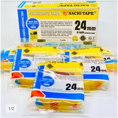 

Selotip / Stationary Tape 24mm / 1x72 yards Nachi