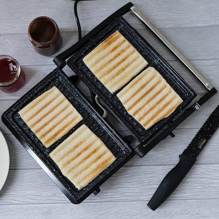 Toaster Panggang Roti Idealife Original Panini Press Pemanggang Panggang Roti Daging Idealife IL-203