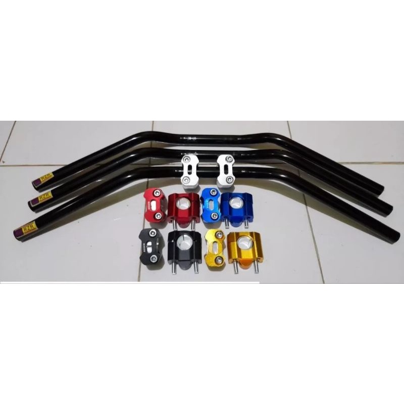 Setang stang stir rzr roadrace pnp cb 150 r new plus riser dudukan cnc pnp