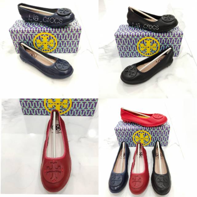 Tory flat leather / sepatu wanita tory