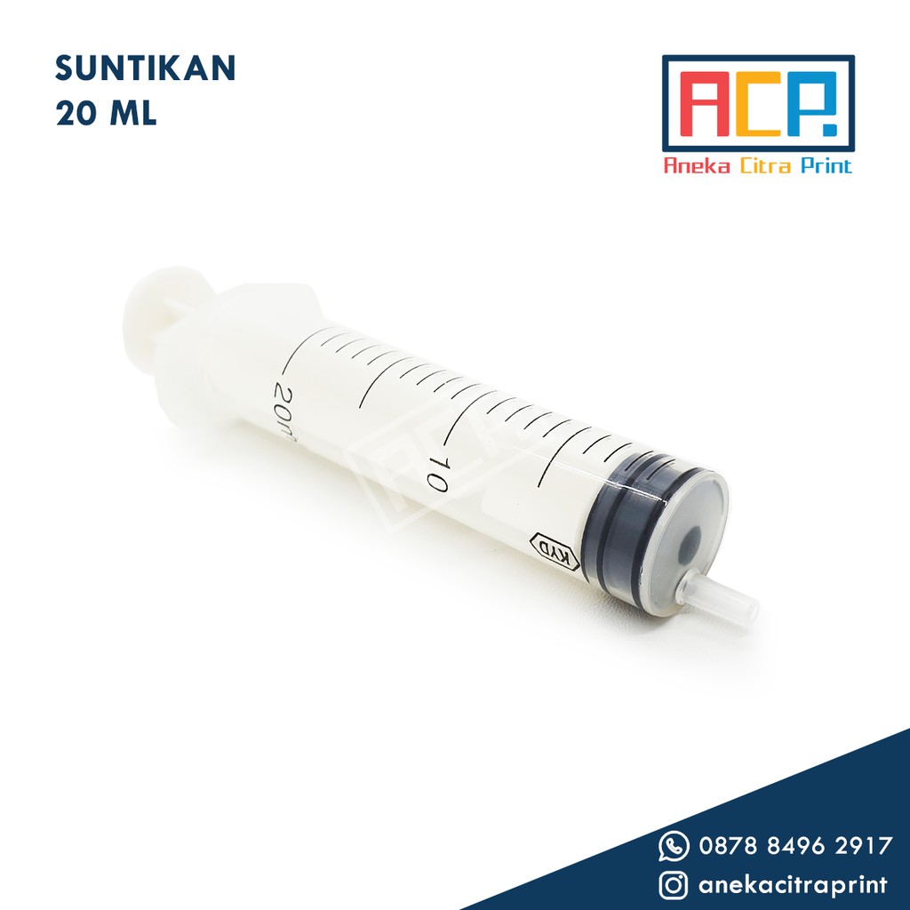 Spuit / Suntikan / Syringe 20 ml + Selang - Tinta Head Cleaner Parfum