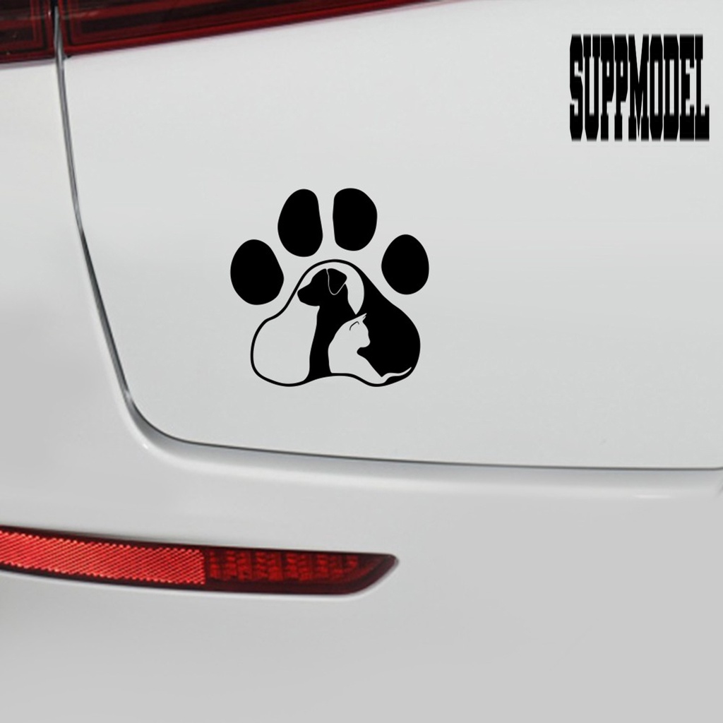 Stiker Motif Anjing Dan Kucing Dapat Dilepas Untuk Dekorasi Mobil Van