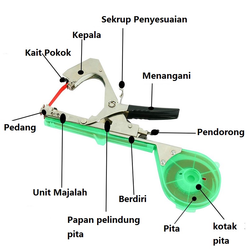 Mi.more Tapetool, Hand Tying Machine - Alat Pengikat Lanjaran Tanaman